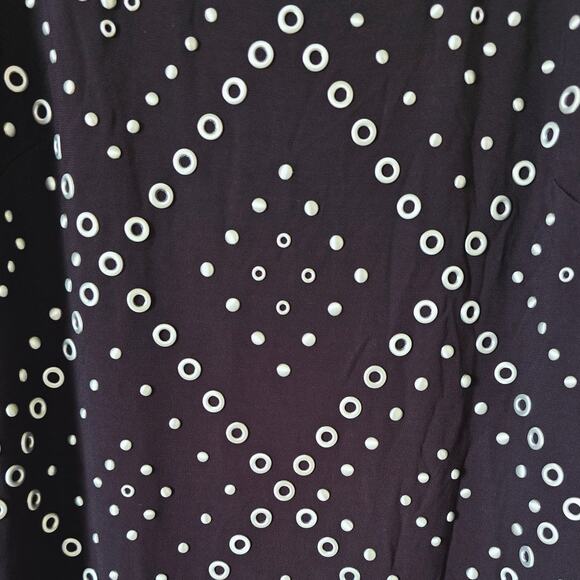 Rag & Bone Priscilla Studded Maxi Dress Black Silver Grommet Scoop Neck M NWT - Picture 4 of 8